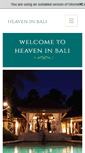 Mobile Screenshot of heaveninbali.com