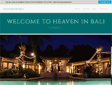 Tablet Screenshot of heaveninbali.com